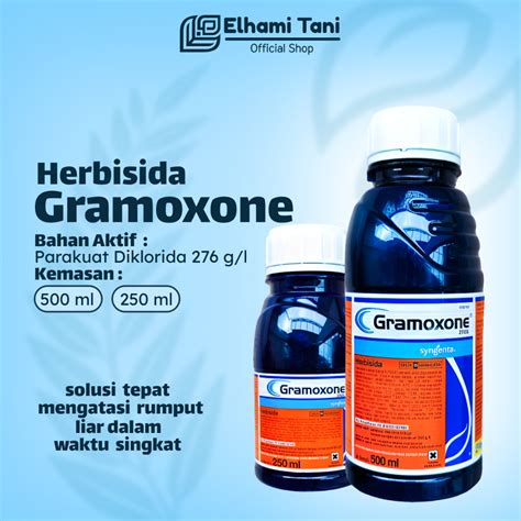 Jual HERBISIDA GRAMOXONE 500 ML 250 ML 276 SL RACUN PEMBASMI RUMPUT