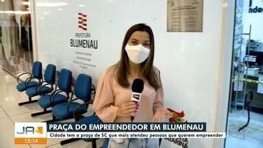 Jornal do Almoço SC Blumenau Praça do Empreendedor de Blumenau é