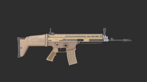 D Model Fn Scar L D Model Game Ready Vr Ar Low Poly Cgtrader