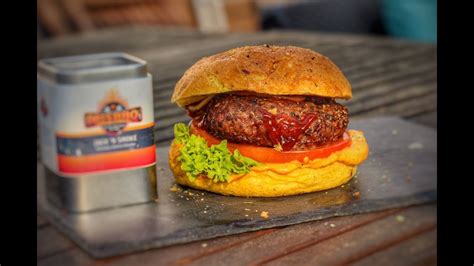 BURGER Mit JACK N SMOKE PFEFFERKRUSTE Deutsches Grill Und BBQ