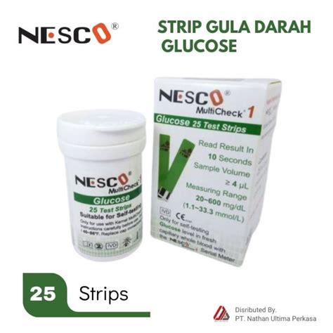 Jual Strip Gula Darah Glucose Nesco Alat Diagnosa Jakarta Barat