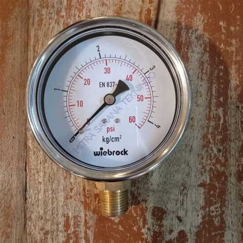 Jual Pressure Gauge Raket 4 Inchi 4 Bar Kg Cm 60 Psi Di Lapak Mitra