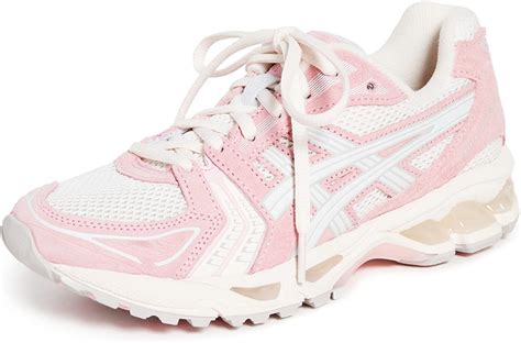 Asics Womens Gel Kayano 14 Shoes 5m Creampink Salt Uk Shoes And Bags