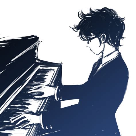 Gambar Anime Boy Play Piano Gif | Animegif77