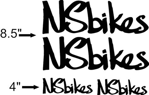 Custom Made Ns Bikes Style Bike Frame Decals Stickers Made Etsy