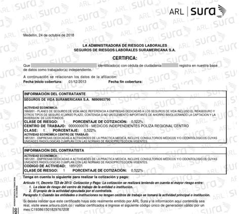 Arl Sura Riesgos Laborales Arl Arl Sura Riesgos Laborales Off