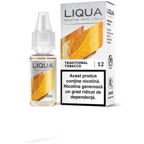 Lichid Cu Nicotina Liqua Traditional Tobacco 12 Mg Nicotina 10ml