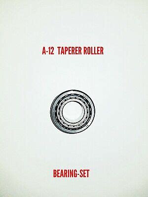 A12 TAPERED ROLLER BEARING SET LM12749 10 EBay