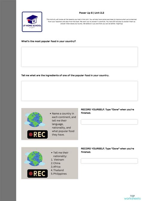 Power Up 6 Unit 2 2 Interactive Worksheet Topworksheets