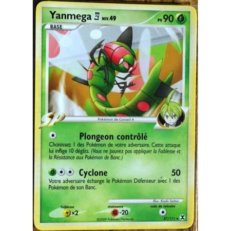 Carte Pokémon 37 111 Yanmega 90 PV Platine Rivaux Émergeants NEUF FR