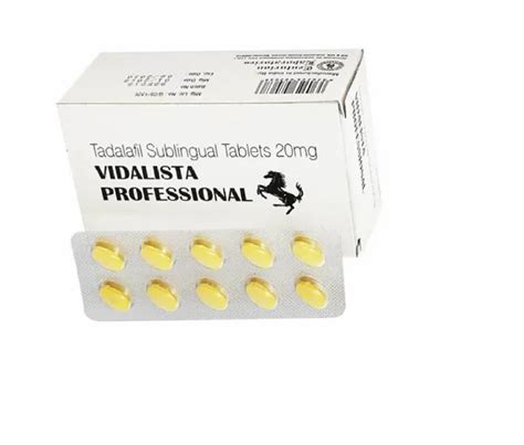 Vidalista Professional Mg Tadalafil Sublingual Tablets At Rs