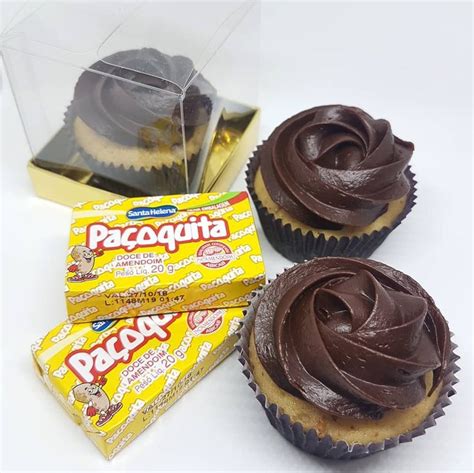 Cupcakes De Pa Oca Ganache De Chocolate Meio Amargo Food Desserts