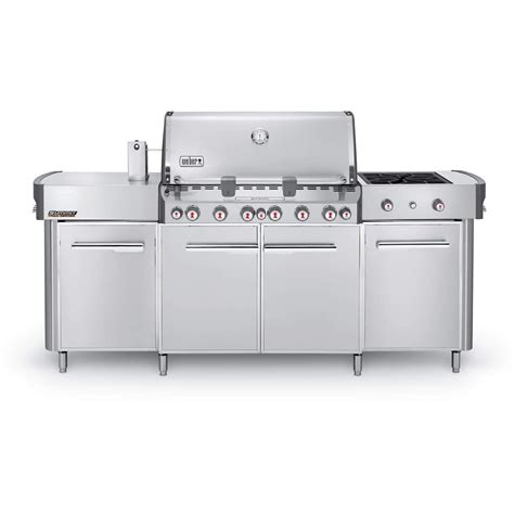 Weber Summit Grill Center Natural Gas Grill With Rotisserie, Sear ...