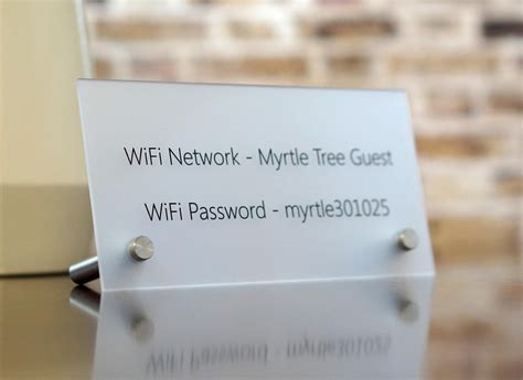 Free Wifi Password Wireless Internet Display Sign Acrylic 4 Etsy