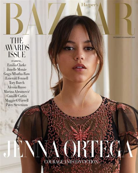 JENNA ORTEGA For Harpers Bazaar UK December 2023 January 2024