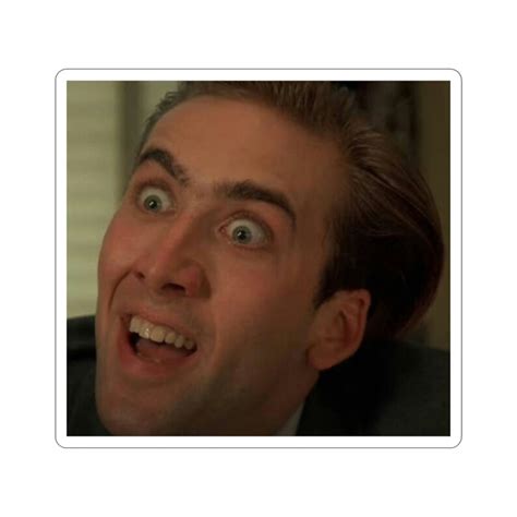 Nicolas Cage Meme Sticker - Etsy