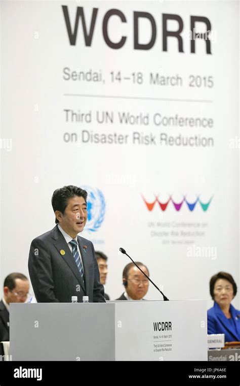 Japanese Prime Minister Shinzo Abe Speaks In The Opening Session Of The