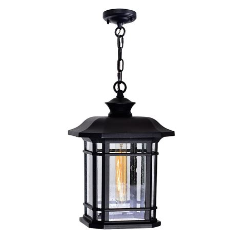 CWI Lighting Blackburn 1-Light Outdoor Ceiling Light Fixture in Black ...