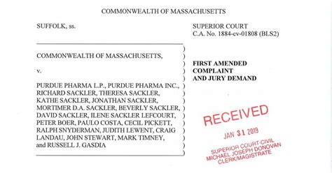 Massachusetts AGO Amended Complaint 2019 01 31 Pdf Google Drive