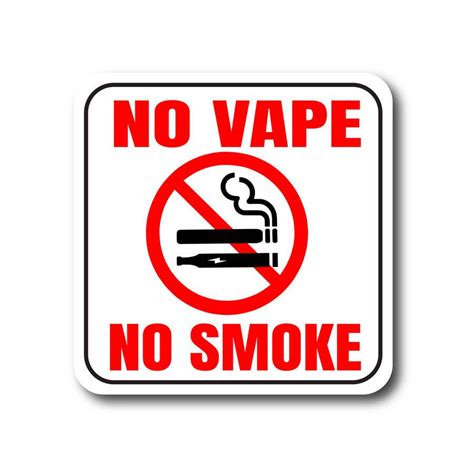 No Vape No Smoke Office Signs Freelancer