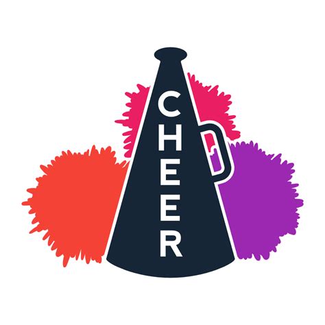 Cheer Megaphone Cheerleading Free Svg File Svg Heart