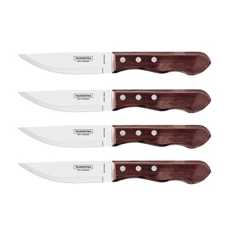 Tramontina Churrasco Jumbo Steak Knife Set Polywood Brown Tramontina