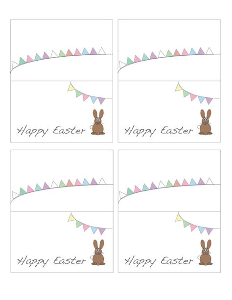 Free Printable Easter Place Card Templates