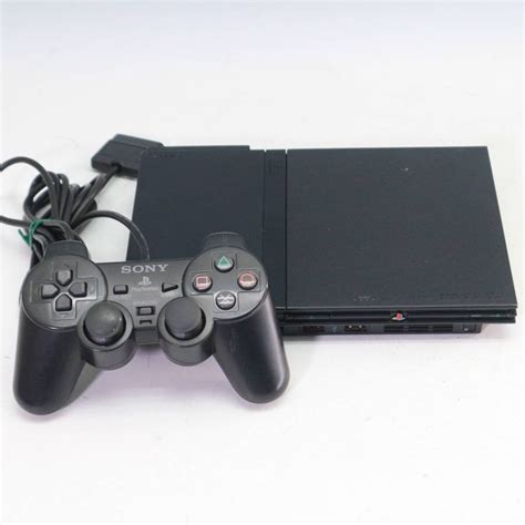 【やや傷や汚れあり】動作品 Sony ソニー Scph 70000 薄型 Ps2 プレイステーション2 本体 チャコール・ブラック