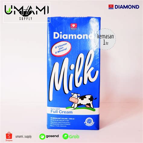 Jual Diamond Susu Uht Full Cream 1ltr Shopee Indonesia