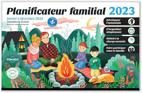 Planificateur Familial 2023 Calendrier magnétique 12 Mois Janvier à