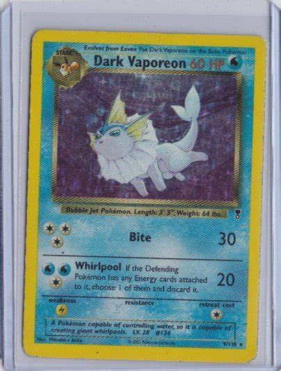 Dark Vaporeon Holo Rare Brugt Brugte Kort Pokemonshop