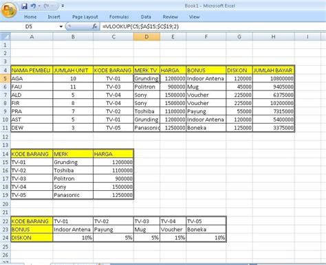 Cara Mudah Menggunakan Rumus Vlookup Dan Hlookup Di Dunia Off