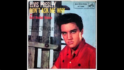 Elvis Presley Hard Headed Woman YouTube