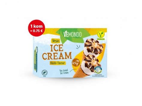 Veganski kornet od vanilije 4x75 g Lidl Akcija Njuškalo katalozi