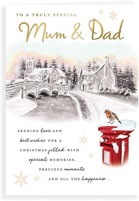 Piccadilly Greetings Regal Publishing Traditional Christmas Card Mum