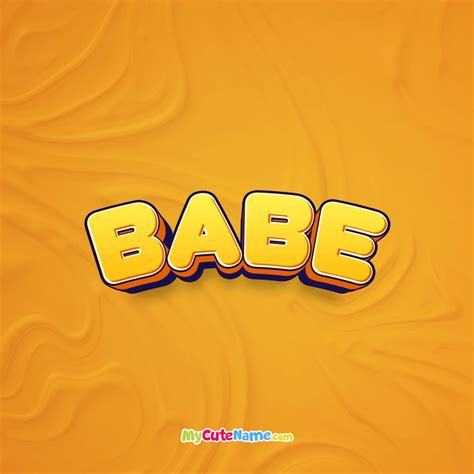 Babe Meaning What Is The Meaning Of Name Babe MyCuteName