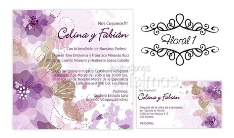 Invitaciones Para Boda Religiosa Imprimibles Personalizadas 125 00