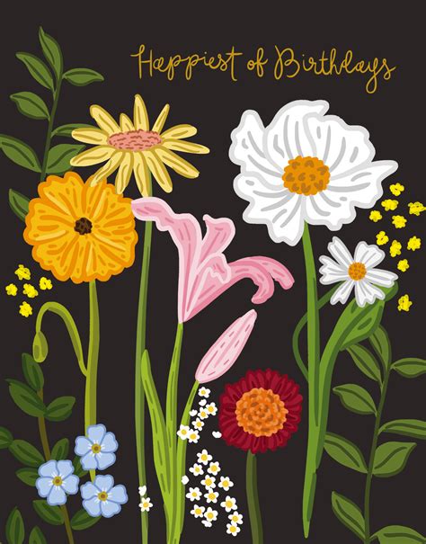 Wildflowers Birthday By Bloomwolf Studio Postable