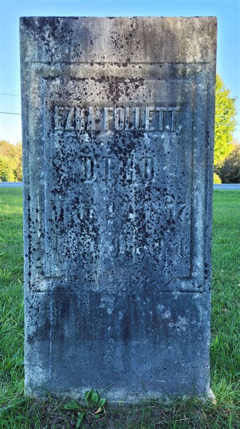 Ezra Follett M Morial Find A Grave