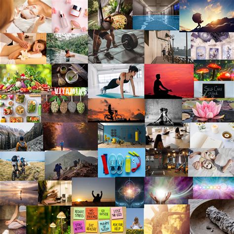 Self - Love Vision Board Printables Kit Vision Board 2025 Stickers PDF