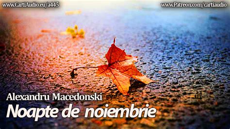 Alexandru Macedonski Noapte De Noiembrie Youtube