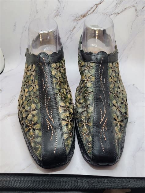 Pikolinos Romana Shoes Spanish Slingback Loafers Gree… - Gem