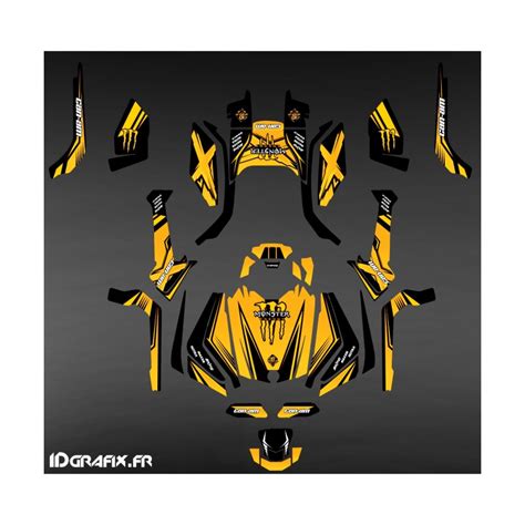 Kit décoration Monster Edition Yellow IDgrafix Can Am Outland