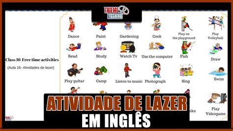 ATIVIDADES DE LAZER EM INGLÊS HOBBIES E ESPORTES EM INGLÊS YouTube