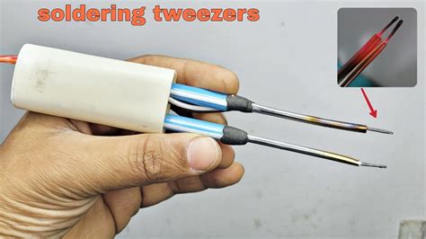 Making An Tweezers Smd Soldering Iron At Home How To Make Smd