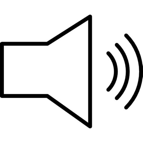 Speaker with sound waves outline Icons | Free Download