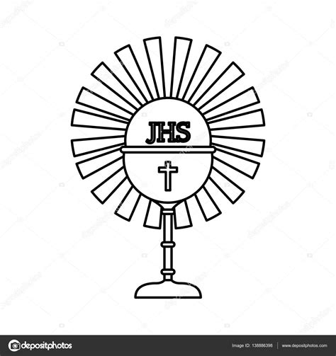 chalice first communion icon — Stock Vector © yupiramos #138886398