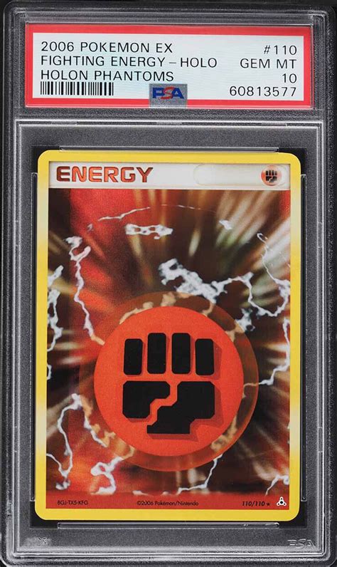 Pokemon Holon Phantoms Fighting Energy Holo Psa Gem Mint