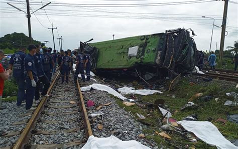 Choque Entre Tren Y Autob S Deja Muertos En Tailandia