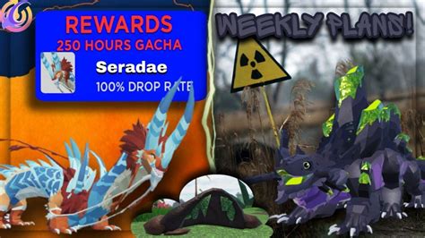 Weekly Plans Seradae Apofuex Creatures Of Sonaria🐉☣️ Youtube